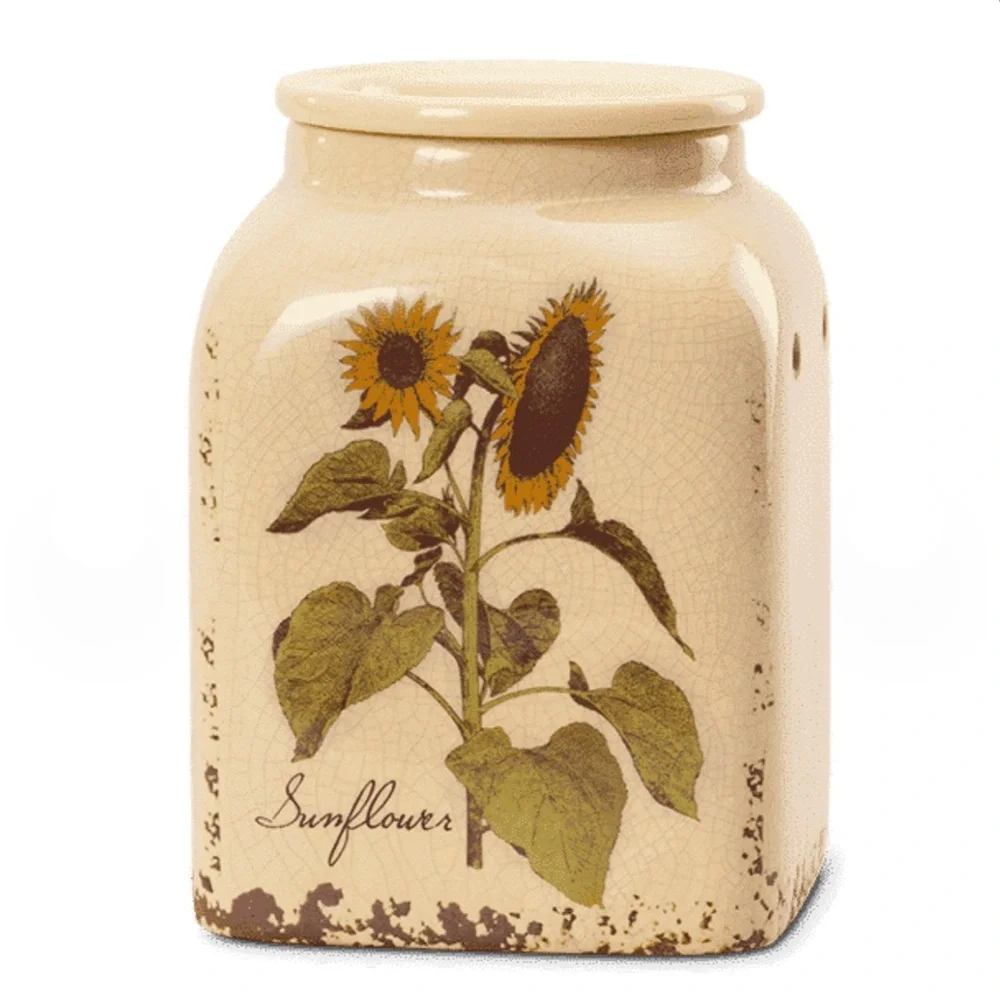 Scentsy Ceramic Sunflower Full Size Wax Warmer
